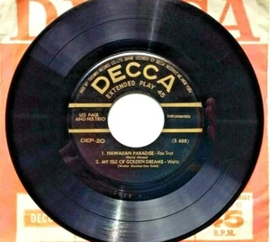Les Paul & His Trio Vinyl record 45Rpm Vintage Rare Japanese Pressing-Decca EP - Picture 1 of 6