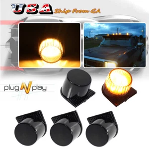 5PCS DODGE W100 150 250 350 D100 150 250 SMOKE ROOF RUNNING CLEARANCE LED LIGHTS - Imagen 1 de 12