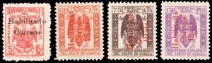 Guinea Esp. - Edi * 259A+259C+259D+259F - 1940/1941 - Emisión Provisional - Imagen 1 de 1