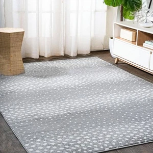 Antelope Gray/Cream 8 ft. x 10 ft. Modern Animal Print Area Rug - Picture 1 of 12