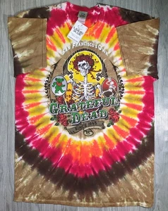 Vtg 1997 Liquid Blue Grateful Dead SAN FRANCISCO'S OWN Tie Dye T-Shirt XL NWT - Picture 1 of 10
