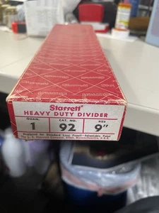 NEW.. THE L.S. STARRETT CO. NO.92 VINTAGE CARPENTER’S DIVIDER - Picture 1 of 3