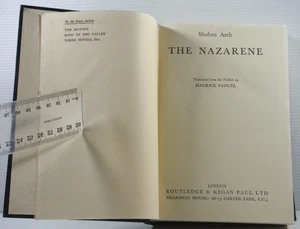 The Nazarene by Sholem Asch HC 1949 classic historical fiction book scarce - Picture 1 of 14