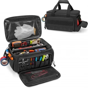 Borsa organizer attrezzi grande 41 cm con tasche multiple per utensili a mano e anche potenza - Foto 1 di 11