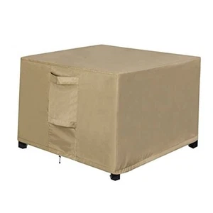 Outdoor Waterproof Patio Ottoman Covers - Square UV-Proof Patio Side Table - Picture 1 of 8