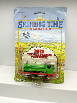 THOMAS & FRIENDS 1991 SHINING TIME DUCK THE GWR PANNER TANQUE MOTOR #1704 NUEVO/TARJETA Foto 1 de 4