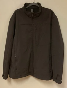 Weatherproof Men's Softshell Fleece Lined Jacket Black 3XL Men's EUC - Picture 1 of 7