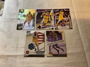 LeBRON JAMES ~ 5 Karten gemischte Lots 2019-20 bis 2020-21 - Bild 1 von 1