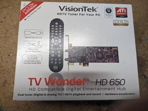 VisionTek ATI TV Wonder HD 650 HDTV Tuner PCI Express Card w/ Remote HD650 - Picture 1 of 4