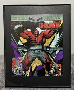Art mural bande dessinée Red Hulk #6 MCU encadrée 8" x 10" - Photo 1/3