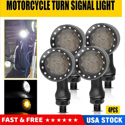 Luz ámbar intermitente LED intermitente motocicleta para Harley Sportster XL 1200 883 Foto 1 de 4