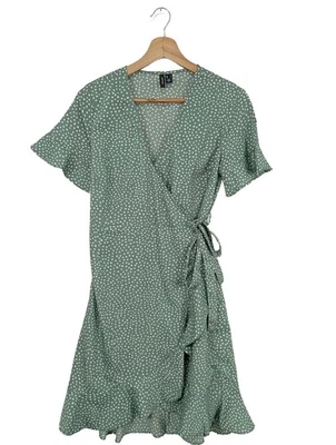 VERO MODA Vestido cruzado Mujeres Vestido Talla EU 36 verde look casual - Imagen 1 de 4