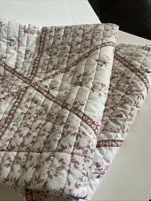 Funda de almohada estándar Martha Stewart (2) acolchada rosa retazos casa de campo Foto 1 de 4