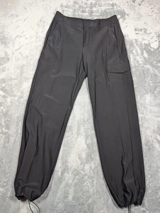 Pantalone Athleta donna 10 nero stellare cargo pantalone jogger nylon elasticizzato tasche - Foto 1 di 8