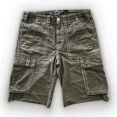 Pantalones Cortos True Religion Big T Cargo Corte 0Vintage Verde Para Hombre Talla 33 Foto 1 de 4