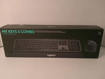 LOGITECH MX KEYS S Combo wireless Keyboard,Mouse & Palm Rest - Image 1 of 4