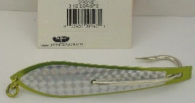 Huntington 35EGRSFS Drone Löffel Bemalt Elektrisch Grün/Silber Blitzwaage - Bild 1 von 3