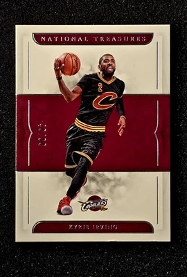 2016-17 Panini National Treasures 49/99 Kyrie Irving #80 Cavs Championship Year! - Image 1 of 2