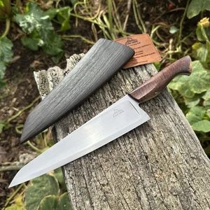 Chef Knife S-grind 52100 Carbon Steel Handmade In Australia - Picture 1 of 7