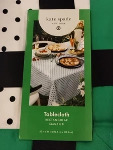 Kate Spade New York x Target Polka Dot Tablecloth 60 x 84 - Picture 1 of 6