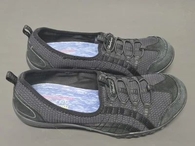 Skechers Women’s Black Gray Relaxed Fit Breathe Easy Sz 7.5 Slip In Shoes  22547 - Image 1 of 4