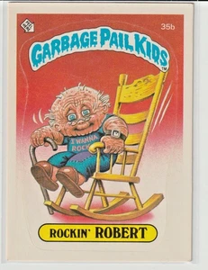 1985 Topps Garbage Pail Kids Card UK Mini Version Series 1 Rockin' Robert 🔥 🔥 - Picture 1 of 2