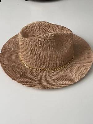 Nuevo Sombrero de Panamá Vince Camuto Banda Trenzada Crochet Foto 1 de 4