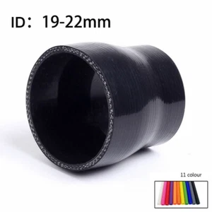 Black For 0.75'' To 0.87" ID: 19mm/22mm Straight Silicone Hose Coupler Tube New  - Foto 1 di 5