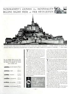 Französische Linie Ad 1931 Normandie Abteikirche am Mont St. Michel - Bild 1 von 1