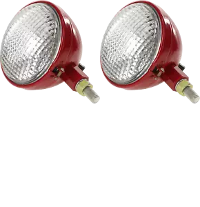2X 45640DB 6 Volt Headlight fits Case IH A B C H M AV BN HV MD MDV OS6 Cub Loboy - Picture 1 of 7