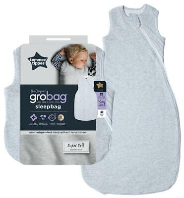Tommee Tippee Grobag Baby Sleeping Bag 0.2 Tog Summer Classic Marl 6-18 Months • 19.99£