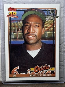 1991 Topps Operation Desert Shield #758 Mike Devereaux Baltimore Orioles NM 4 - Picture 1 of 2