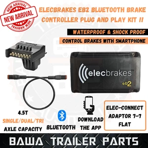 Trailer Elecbrakes Brake Controller Adapter Flat to Flat Plug Electric Bluetooth - Picture 1 of 3