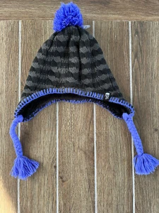 Cappello berretto berretto The North Face foderato caldo lavorato a maglia pom pom ragazzi piccoli S - Foto 1 di 4