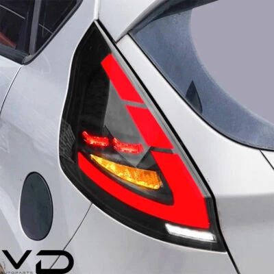 Pair SMOKE LED Taillights For Ford Fiesta Hatchback 2008-19 W/Start-up Animation - Image 1 of 4