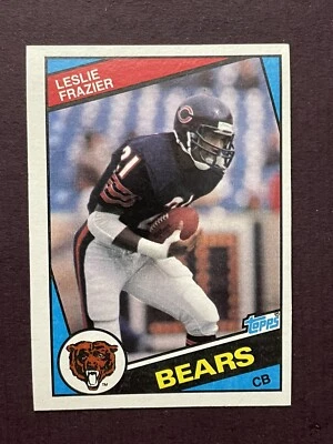 Leslie Frazier Rookie NEAR MINT SHARP CORNERS 1984 Topps #223 Chicago Bears Card - Image 1 of 2