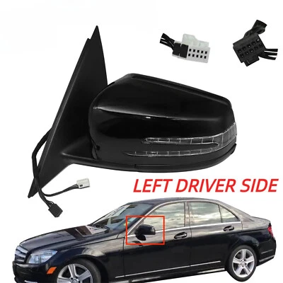 ESPEJO RETROVISOR LADO CONDUCTOR IZQUIERDO NEGRO APTO PARA MERCEDES BENZ GLK250 GLK350 2010 2011-2015 Foto 1 de 4