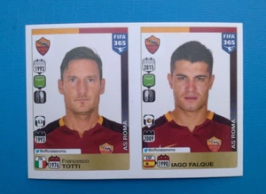 Figurine Panini FIFA 365 2015-16 2016 R89/R90 Totti/Iago Falque ROMA - Foto 1 di 1