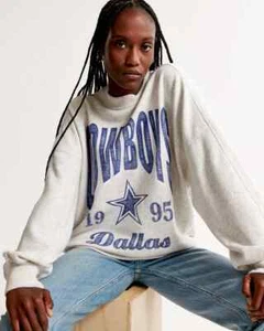 Dallas Cowboys 1995 Logo retro style Ash Sweatshirt classic style HN0878 - Picture 1 of 2