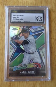 2018 Topps Chrome/Future Stars #FS-1 AARON JUDGE Green—CSG 9.5/MINT - Picture 1 of 2