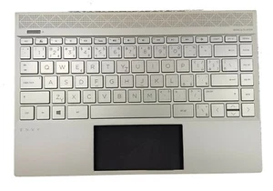 HP ENVY 13-AH 13T-AH CZECH US KEYBOARD BACKLIT PALMREST ASSEMBLY L19542-FL1 - Photo 1/2