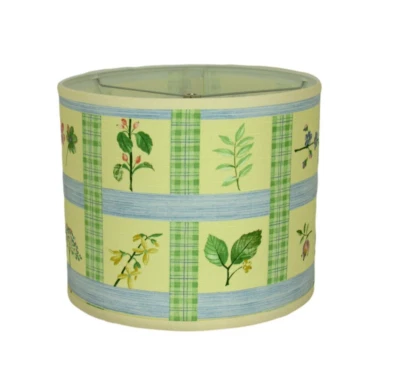 Albert Estate LTD, pantalla de lámpara con impresión botánica, instalador de lavadora de 10" Foto 1 de 4