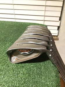 Ping G10 White Dot Irons Set (3-9 Irons) Stiff AWT Steel Shafts (STD -1/2” Inch) - Picture 1 of 11