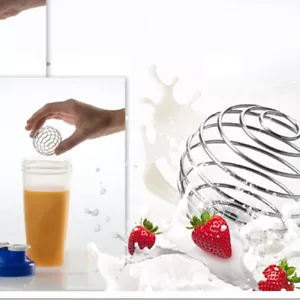 2Stück Gym advisor Mischer Kugel Edelstahl Mixer Ersatz Eiweiss Shaker Ball Saft - Bild 1 von 5