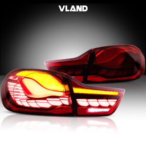 For 2014-20 BMW F32 F33 F36 F82 F83 RED Style LED Tail Lights BMW M4 GTS a pair