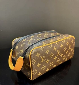 LOUIS VUITTON Monogram Macassar Travel Dopp Kit Pouch bag M46696 - Picture 1 of 9