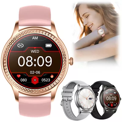 Women's Smartwatch Bluetooth Smart Watch Fitness Wrist Watch Sleep Monitor - Image 1 of 4