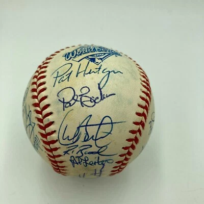 1993 Toronto Blue Jays World Series Champs Team Signed Baseball JSA COA - Image 1 of 4
