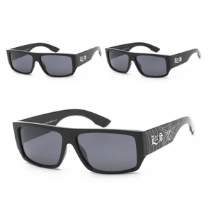 LOCS Sunglasses Spider Web Printed Legs Flat Top Plastic Frames Hardcore Shades. - Picture 1 of 4