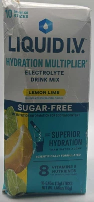 Mezcla de bebidas electrolíticas hidratadas líquidas IV ~ LIMÓN LIMA SIN AZÚCAR ~ CADUCIDAD 6/26 ~ LEER Foto 1 de 4